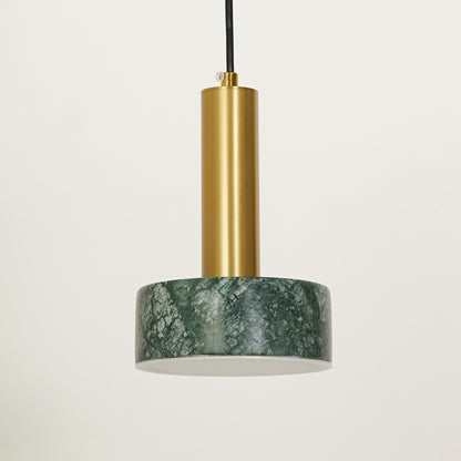 Tiered Marble Hanging Light - Green