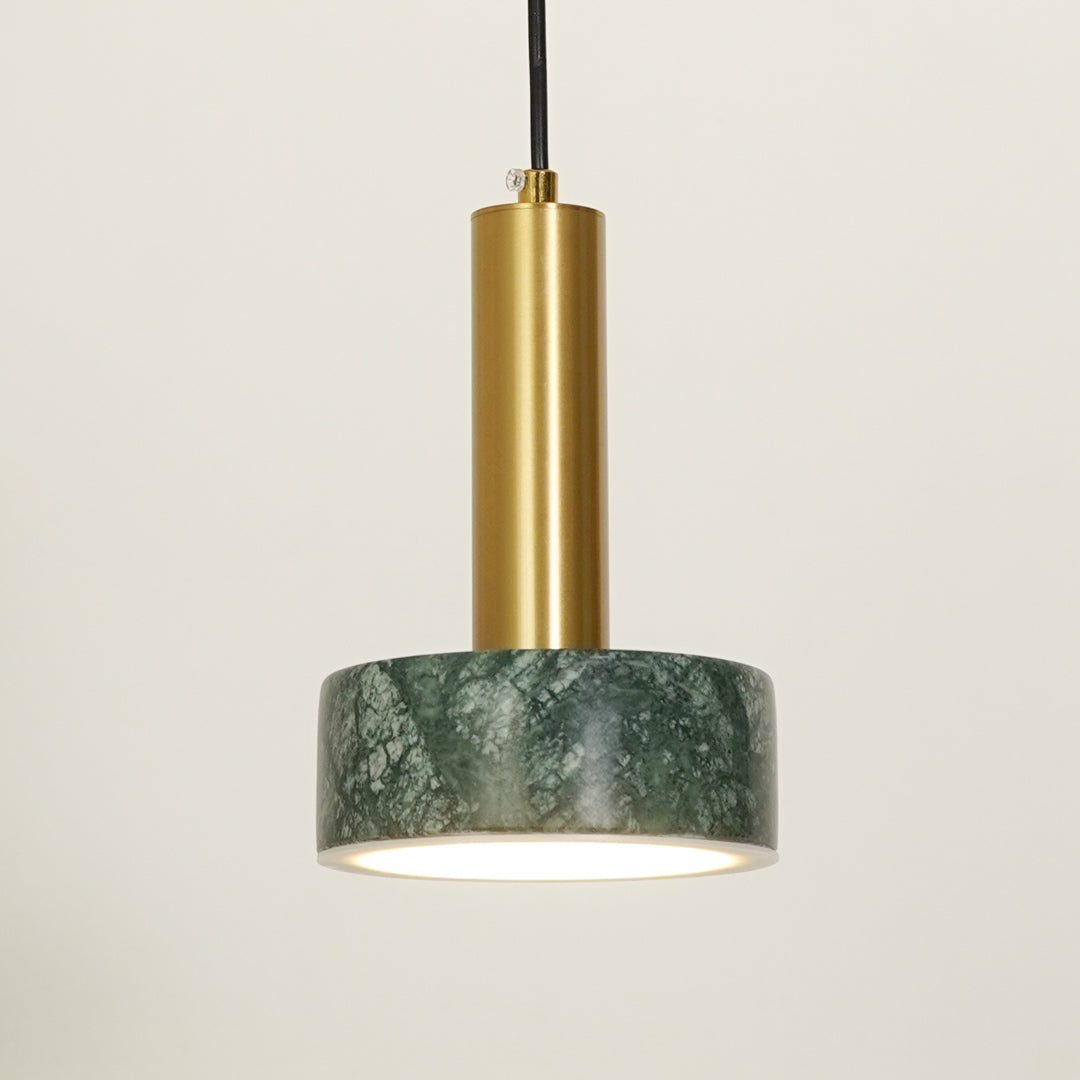 Tiered Marble Hanging Light - Green