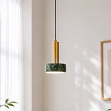 Tiered Marble Hanging Light - Green