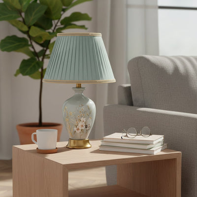 Tranquil Aura Ceramic Table Lamp