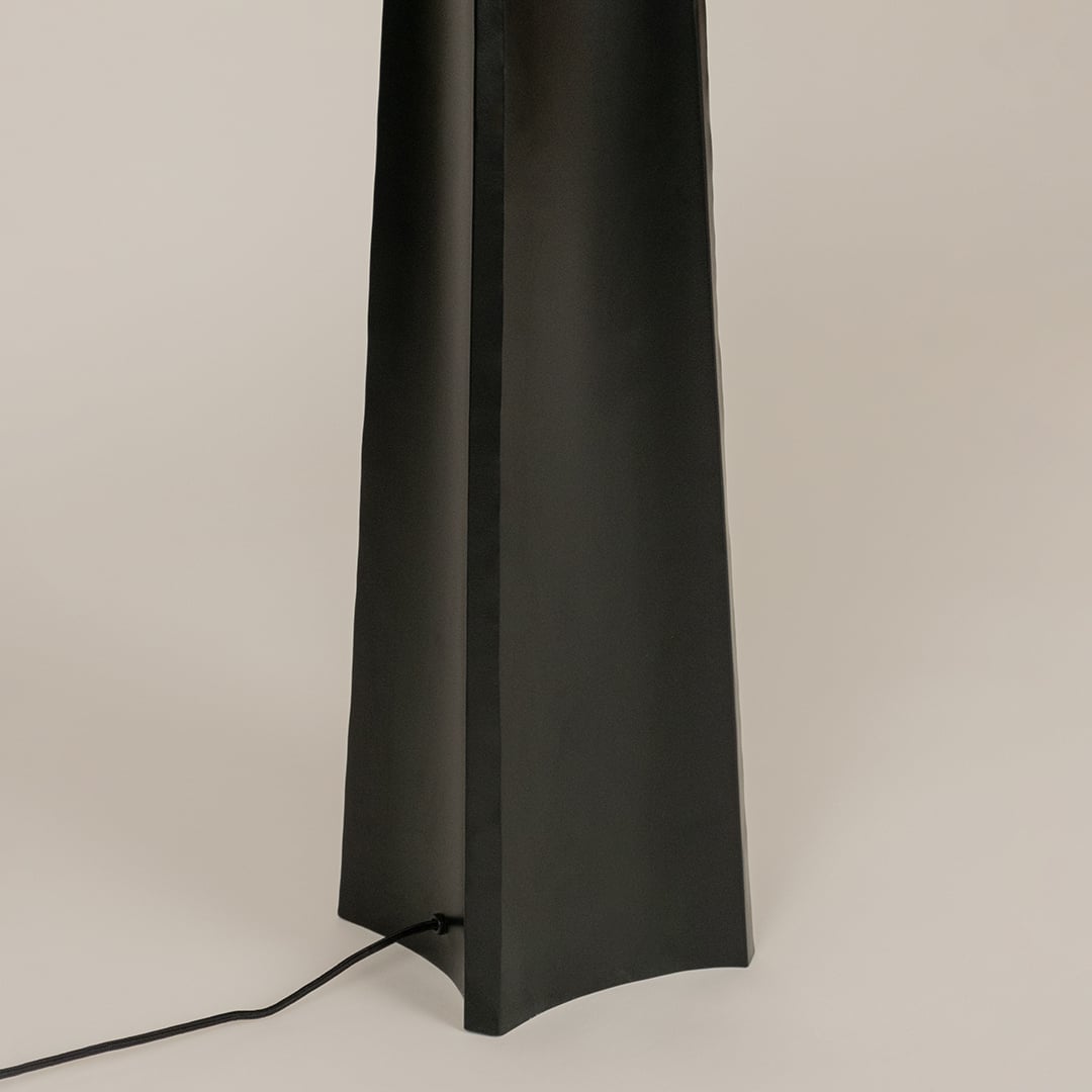 Tripura Black Floor Lamp Closeup 1