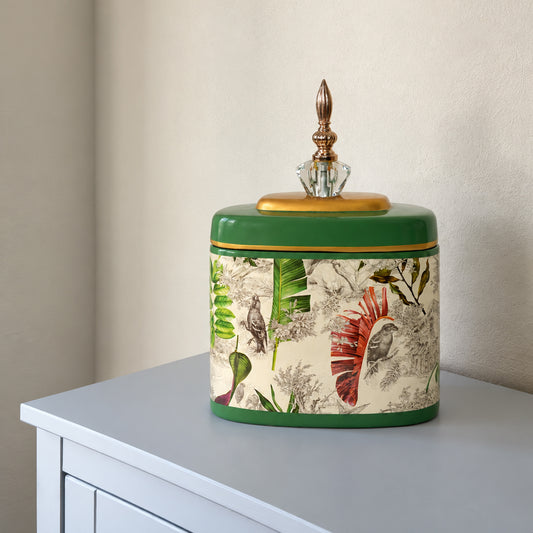 Tropical Leaves Jar - Small