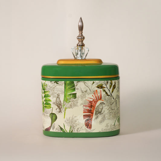 Tropical Leaves Jar - Small