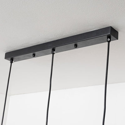 Umbra 3-Light Rectangular Cluster Pendant Light With Black Ceiling Plate