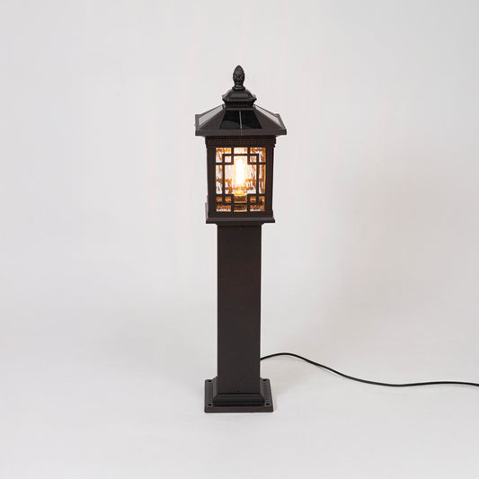 Valencia Metal Solar Pathway Light - Brown