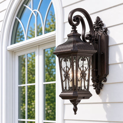 Valhalla Outdoor Wall Light - Dark Brown