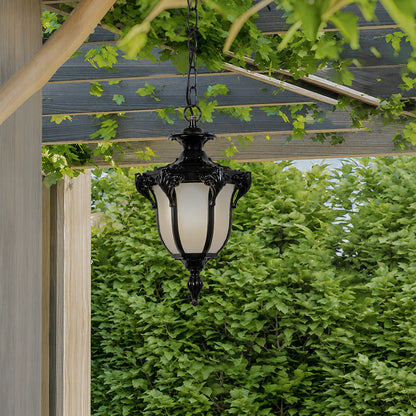 Vintage Outdoor Pendant Light - Black