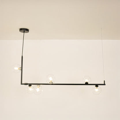 Volado 6-Light Linear Chandelier - Black