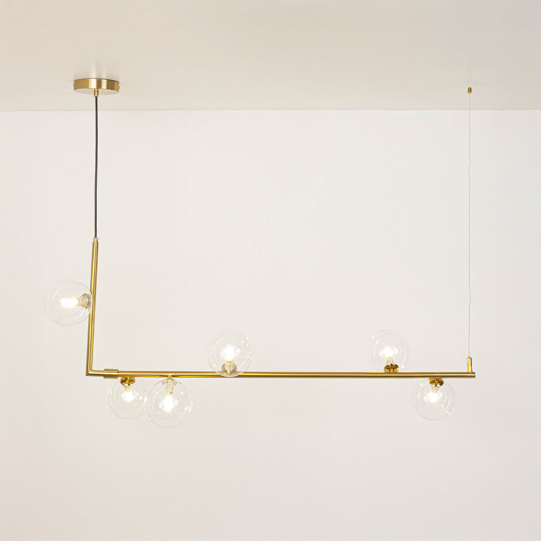 Volado 6-Light Linear Chandelier - Gold