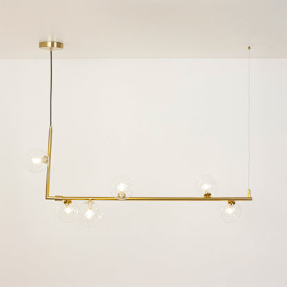 Volado 6-Light Linear Chandelier - Gold