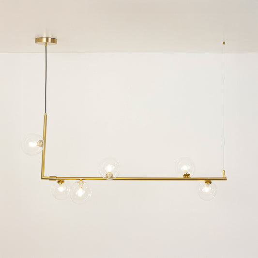 Volado 6-Light Linear Chandelier - Gold