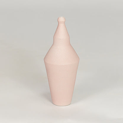 Vox Bottleneck Ceramic Vase - Pink