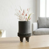 Yuu Black Ceramic Vase - Small