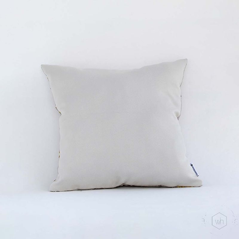 Serein Blanche Embroidered Cushion Cover Back Side