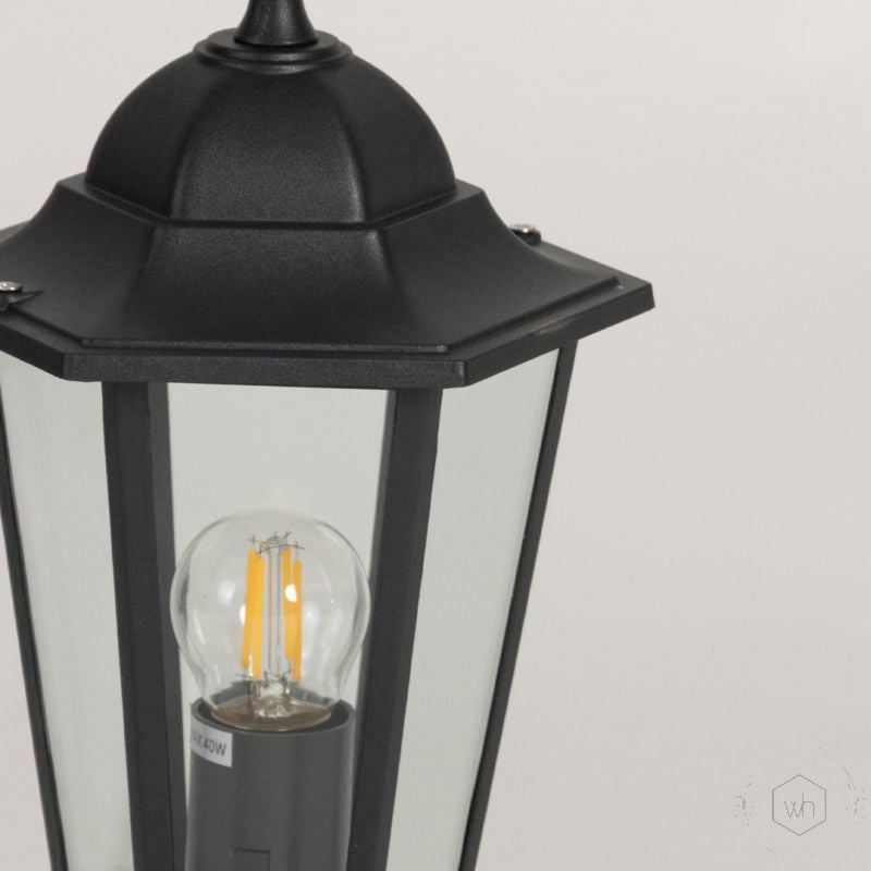 heritage outdoor gate light small closeup
