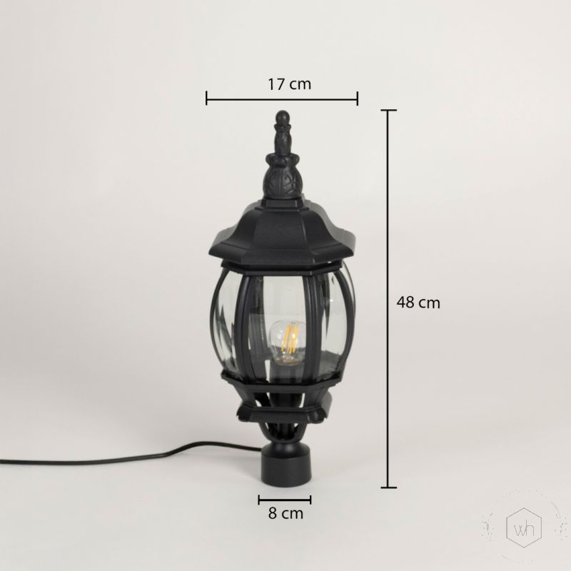 pumpkin outdoor gate light small dimensions