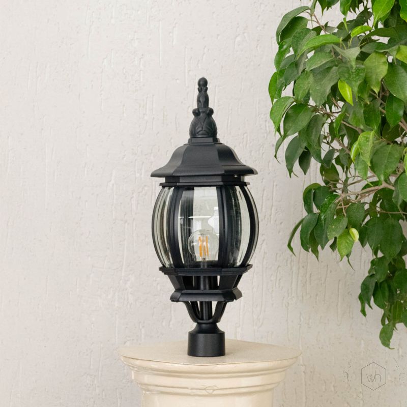 pumpkin outdoor gate light small light off with pillar