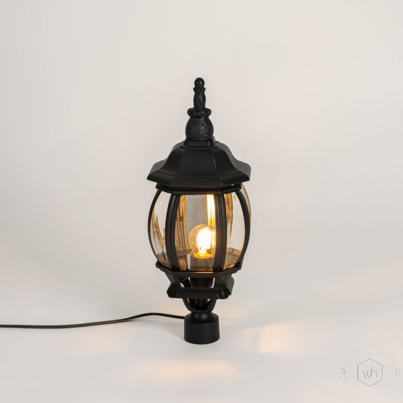 pumpkin outdoor gate light small light on white background