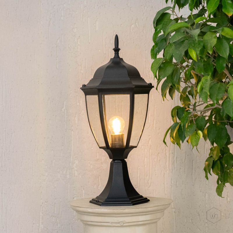 lantern outdoor gate light large light on with pillar