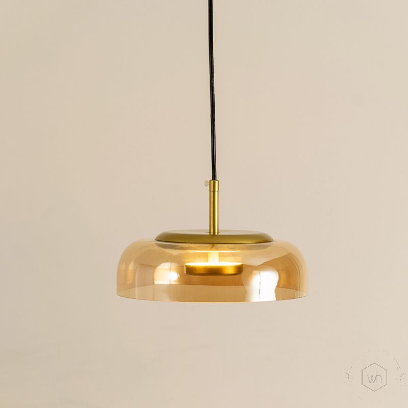 Prism Glass Pendant Light Small Light On White Background