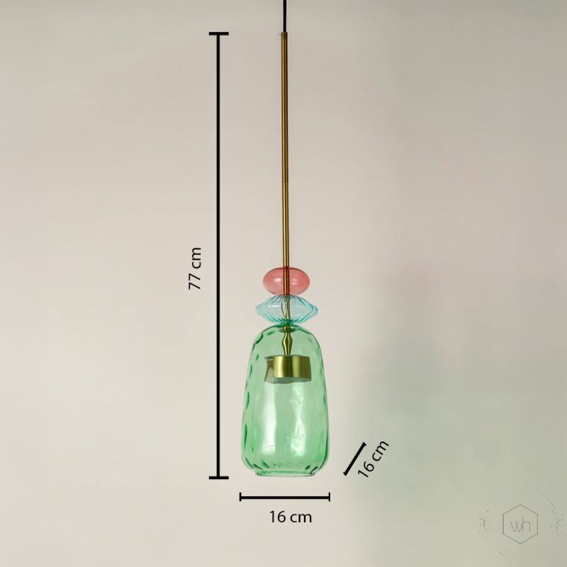 Candy Color Modern Pendant Light  Red Blue Green Dimensions
