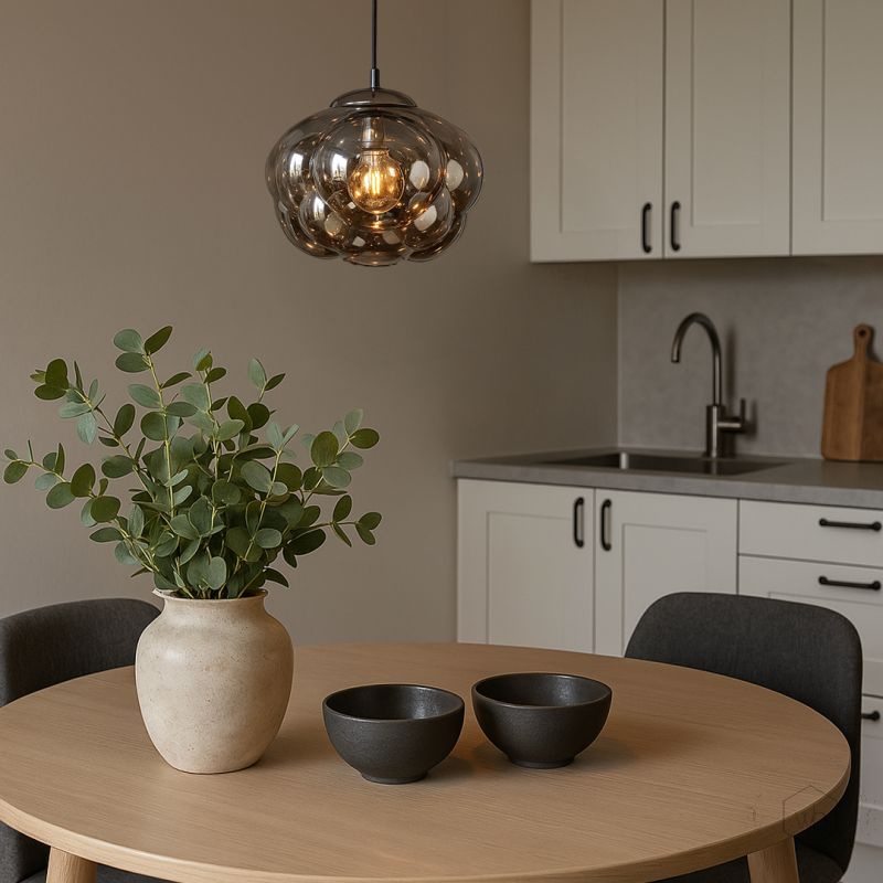Curve Pendant Lamp Black Lifestyle