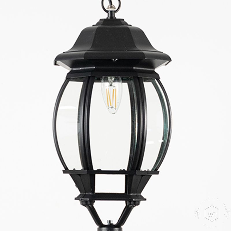 Pumpkin Outdoor Pendant Light - Large Closeup