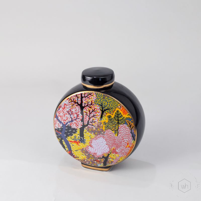 Tongass Decorative Ceramic Temple   Ginger Jar Large White Background