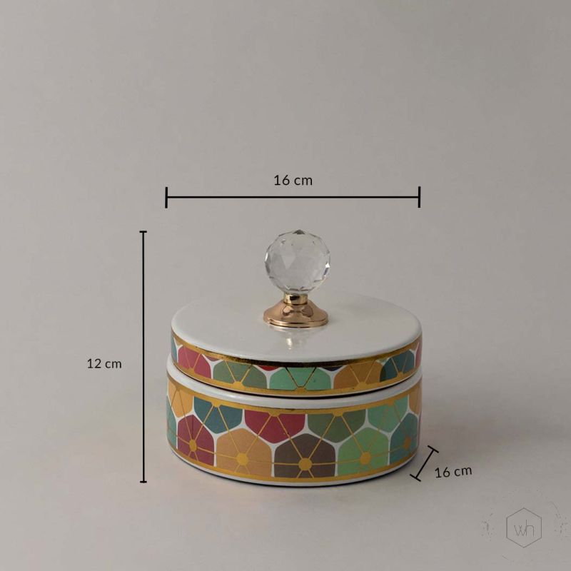 Vintage Crystal Jar - Small Dimensions
