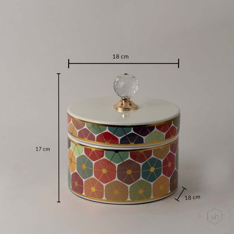 Vintage Crystal Jar - Large Dimensions