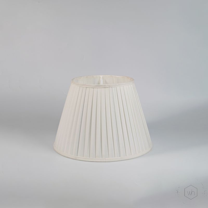 Pleated Empire Softback Lamp shade White White Background 1