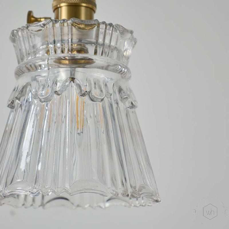 Kelopak Glass Hanging Light Closeup