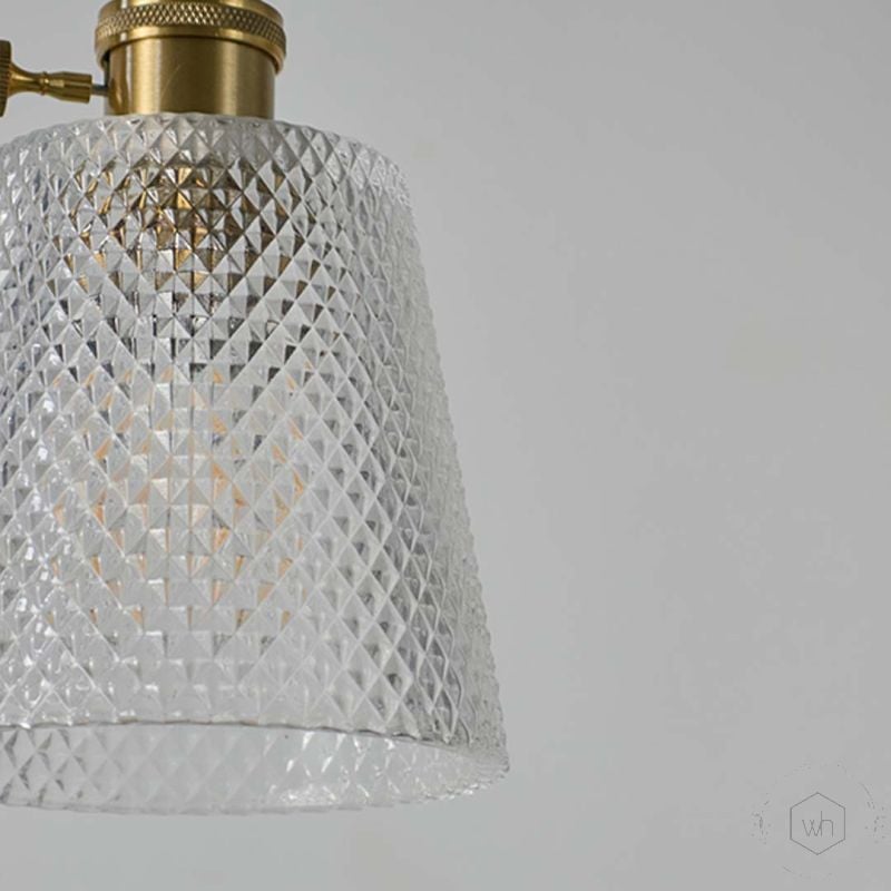 Girasol Glass Hanging Light Closeup