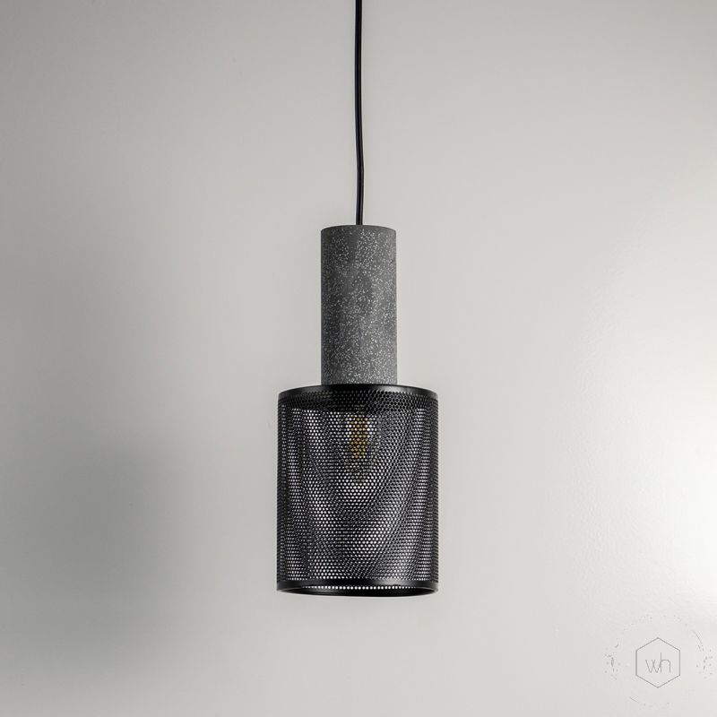 ERAMI Dark Grey Pendant Light Light Off White Background