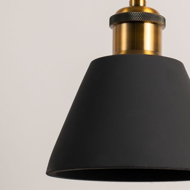 Riankh Modern Resin Pendant Lamp Black Closeup