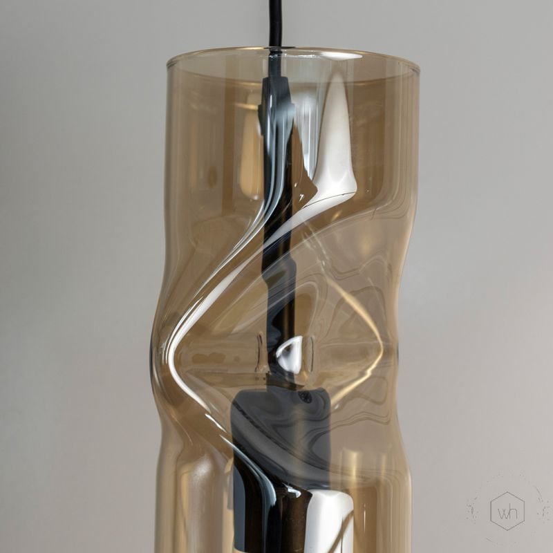 Black 4 Way Ceiling Pendant Light Closeup