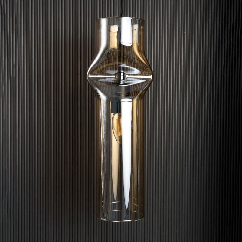 Black 4 Way Ceiling Pendant Light Light Off Black Background