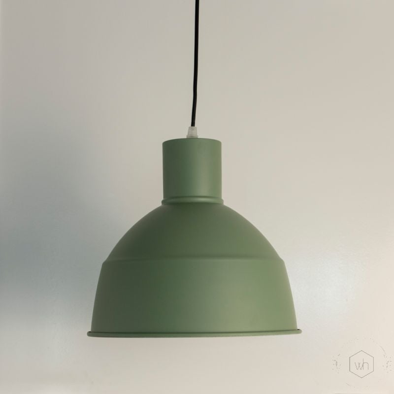 Gloria Green Pendant light Light Off White Background