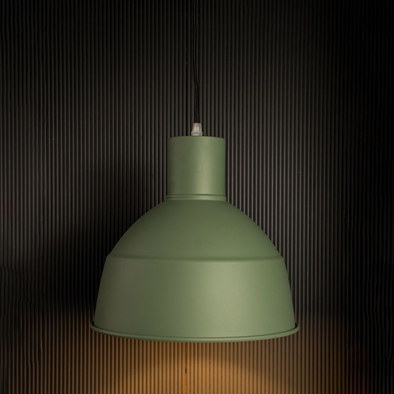 Gloria Green Pendant light Light On Black Background