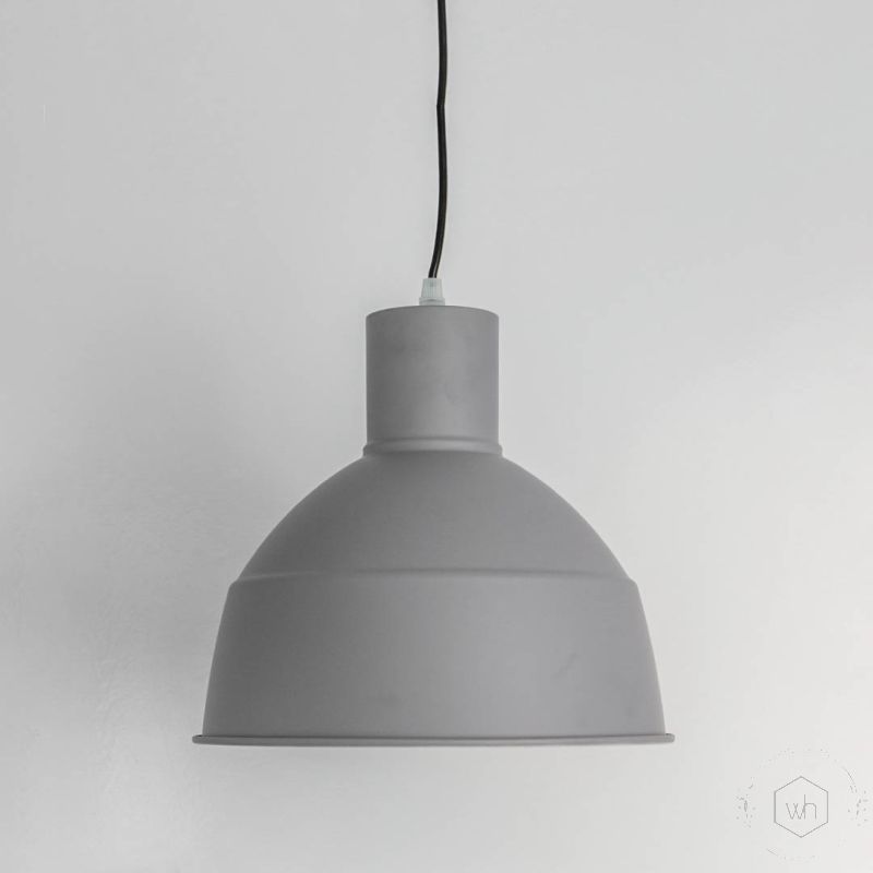 Gloria Grey Pendant light Light Off White Background