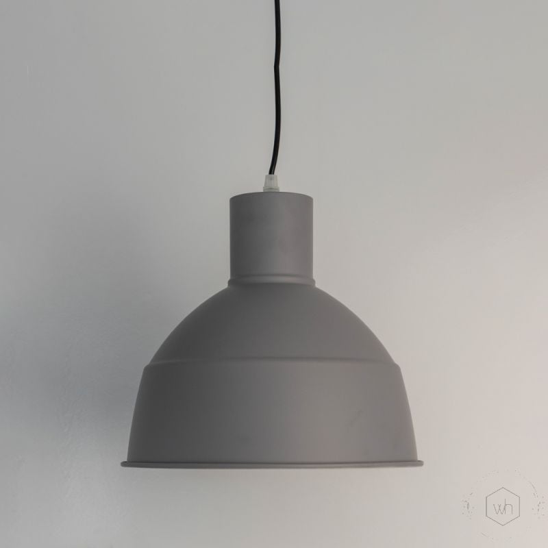 Gloria Grey Pendant light Light Off White Background