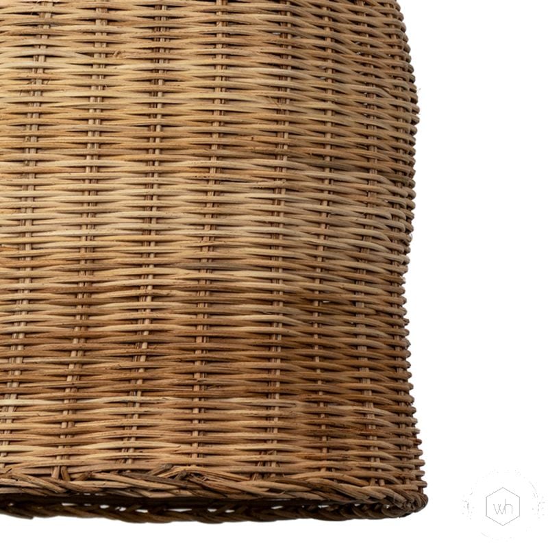 Natural Bamboo Bell Pendant Lamp Closeup