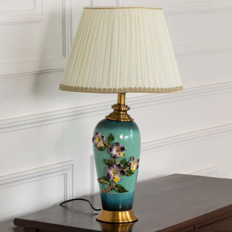 Izzo Decorative Table Lamp for Living Room Light Off White Background