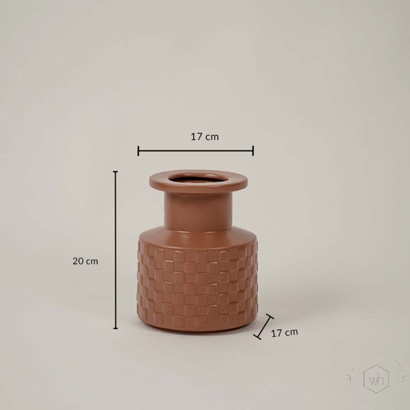 Rigo Vase Brown Dimensions