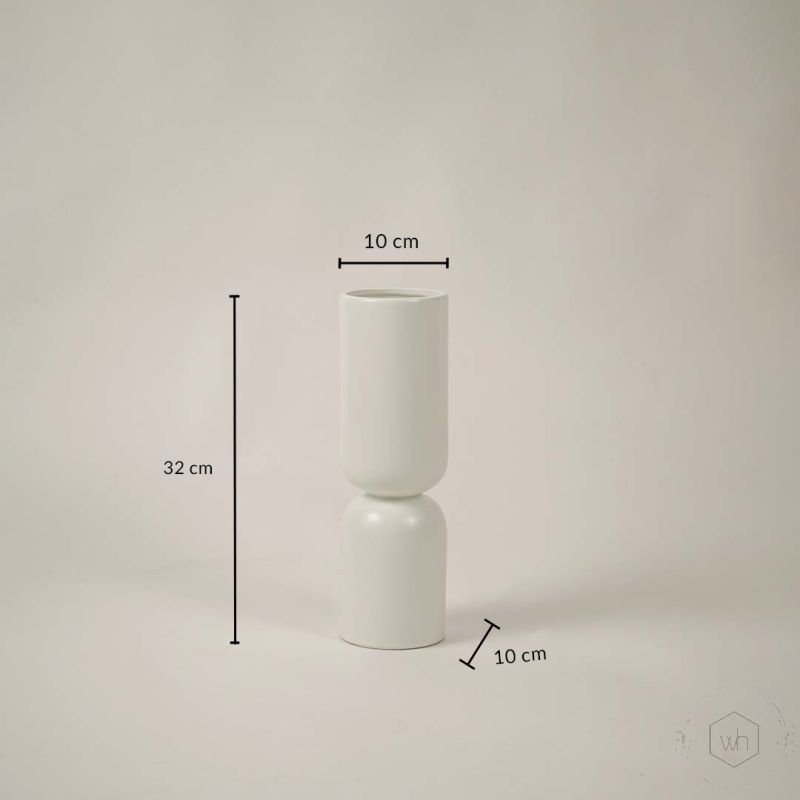 Elio Vase White Dimensions