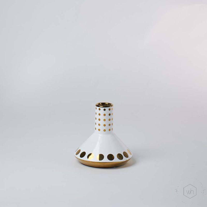 Jillian Ceramic Flower Vase White Background