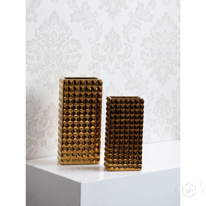 Piura Vase Gold Large Grouped