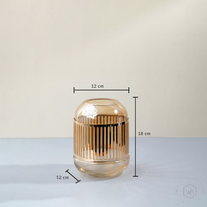 Derifa Glass Vase Small Dimensions