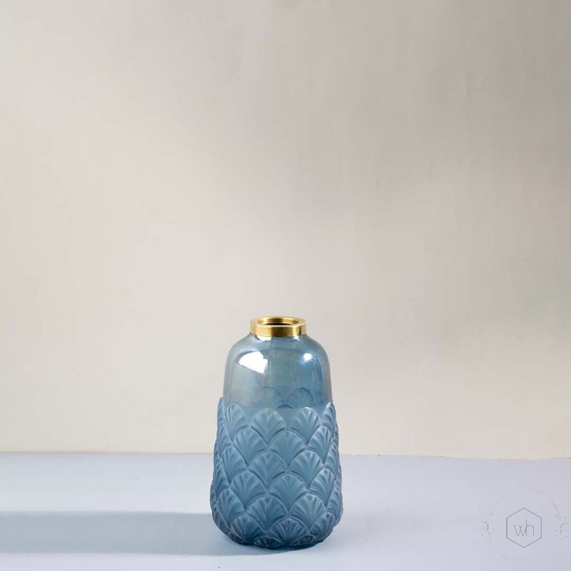 Jarita Glass Vase Small White Background