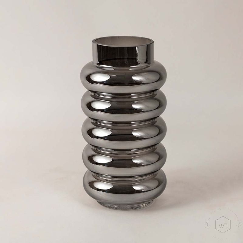 Bubble Glass Vase White Background